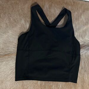 Black Longline Sports Bra
